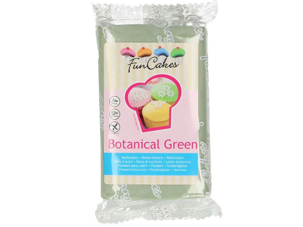 funcakes fondant pflanzengruen 250g