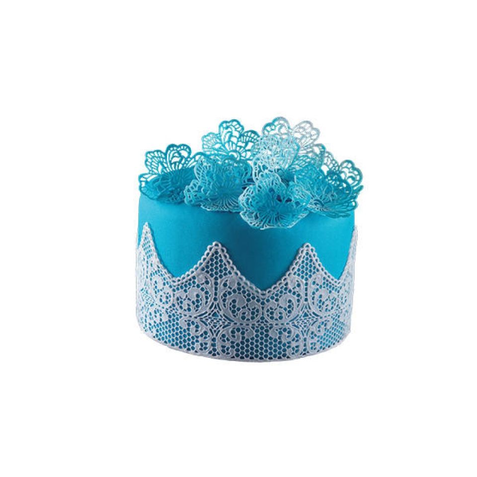 silikomart tricot decor tortenspitze 40x10cm fantasy