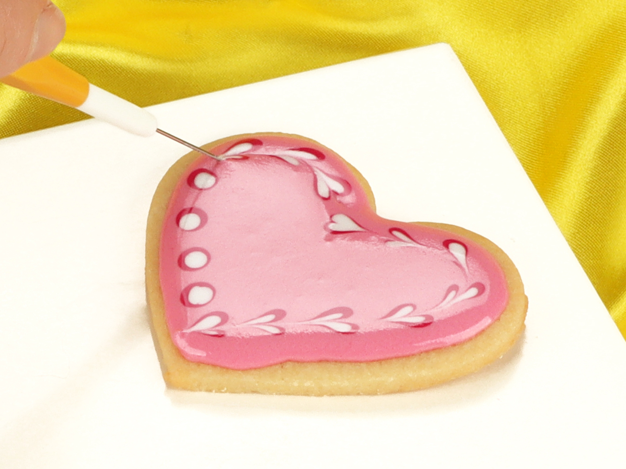 arbeiten mit royal icing anleitungskarte
