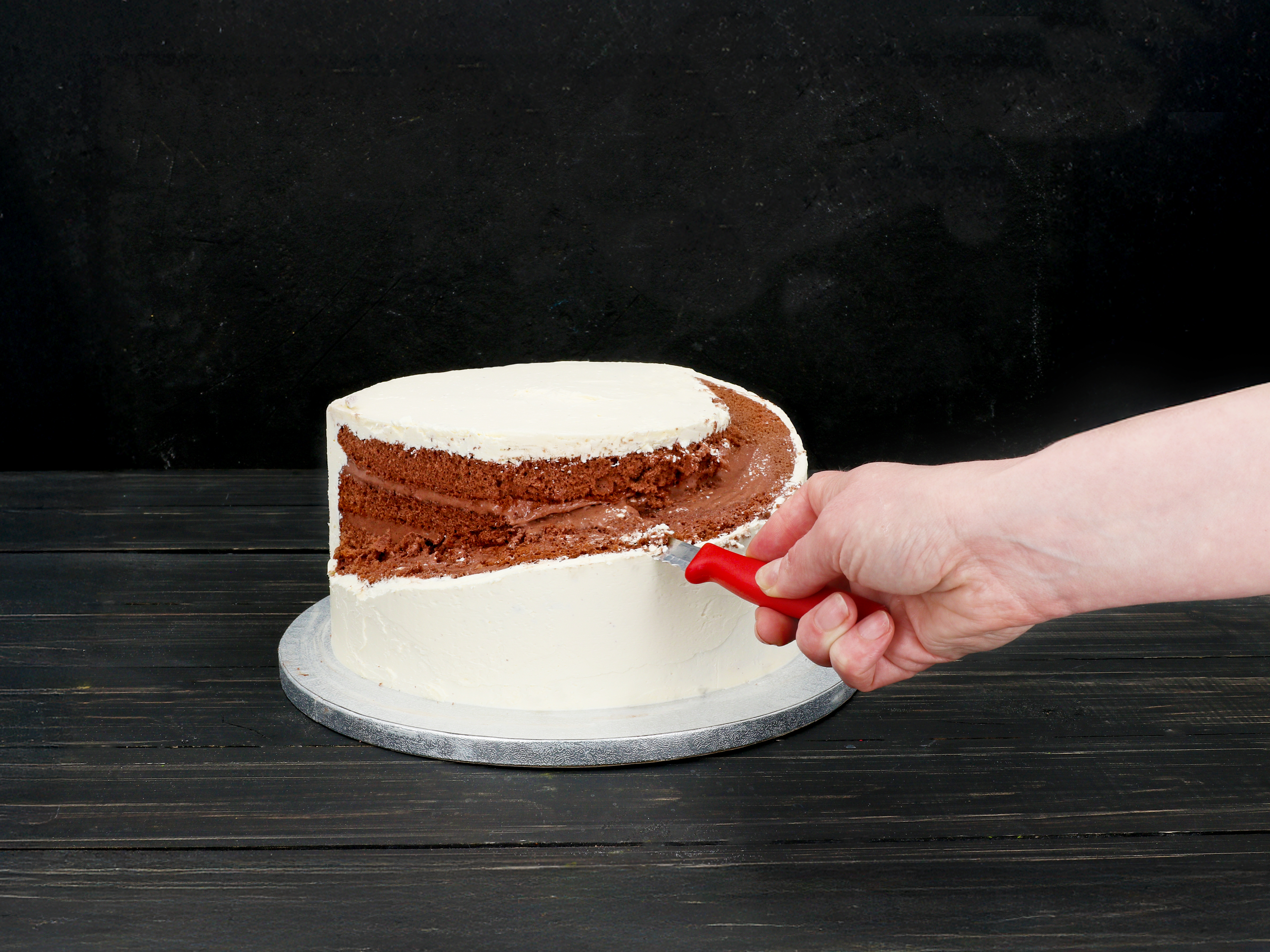 schneemann wintertorte rezeptkarte
