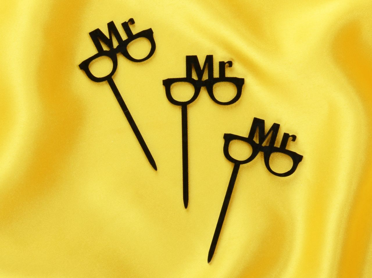 cupcake toppers mr glasses 8 pieces