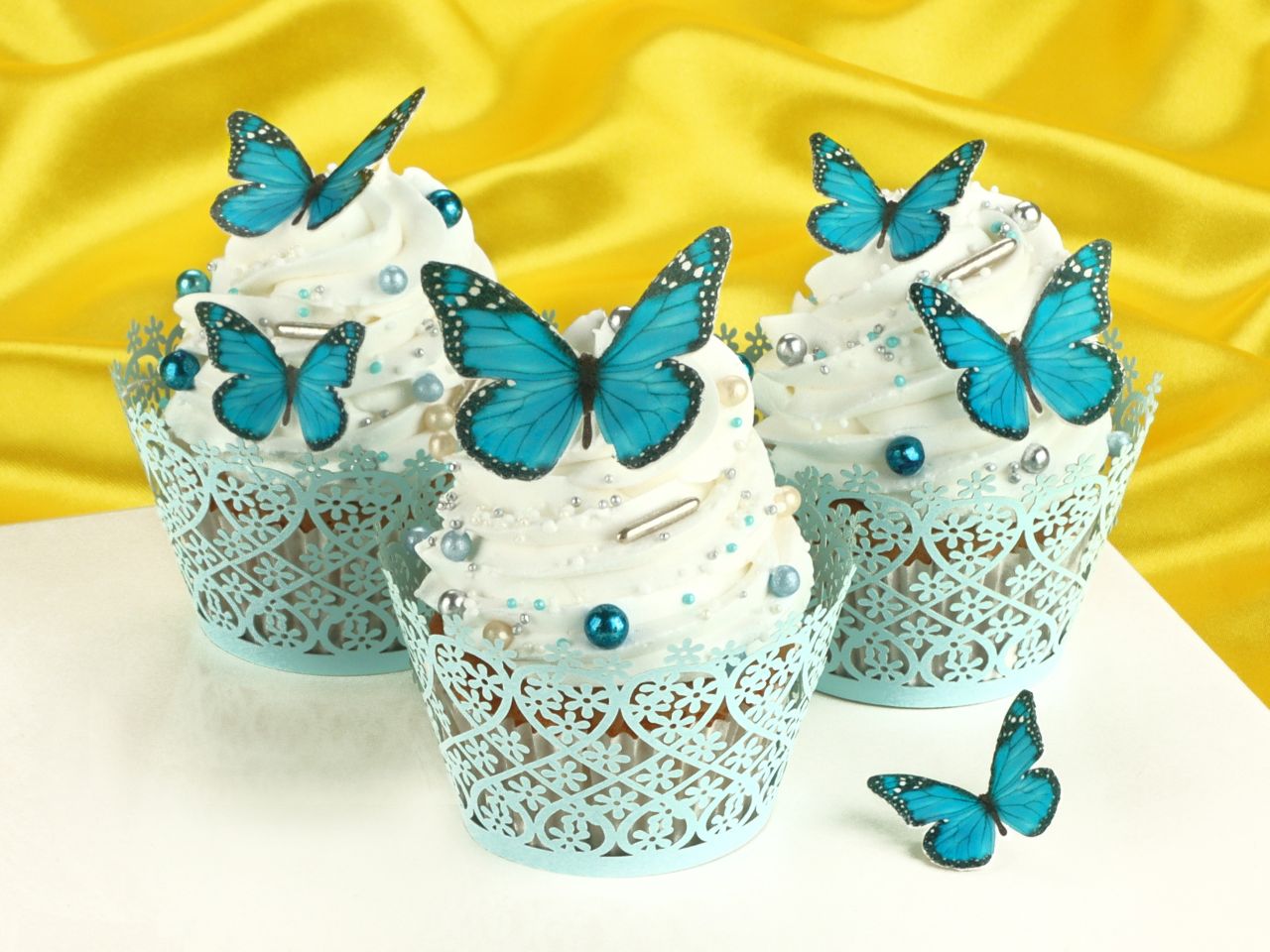 wafer paper schmetterlinge blau 29 stueck ausgestanzt