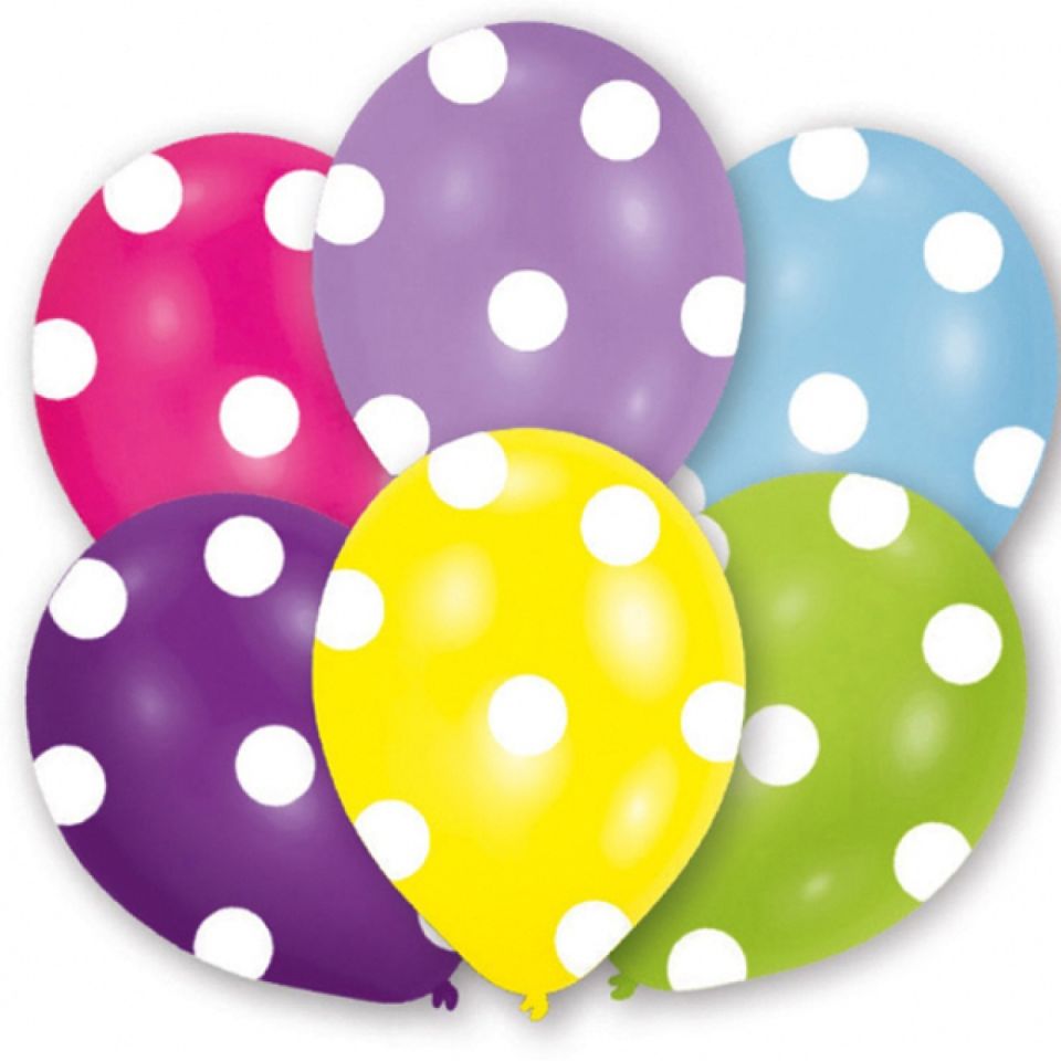 latex luftballons mit punkte