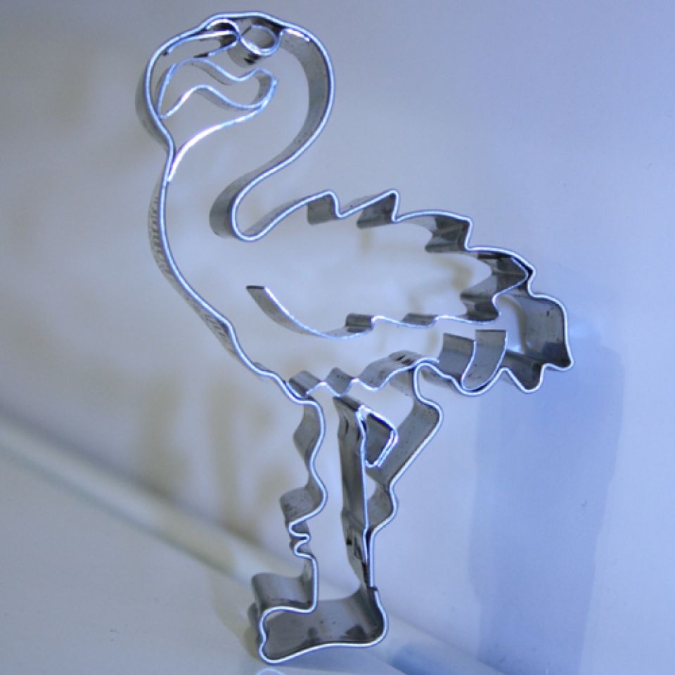 plaetzchen ausstecher flamingo edelstahl 7 cm