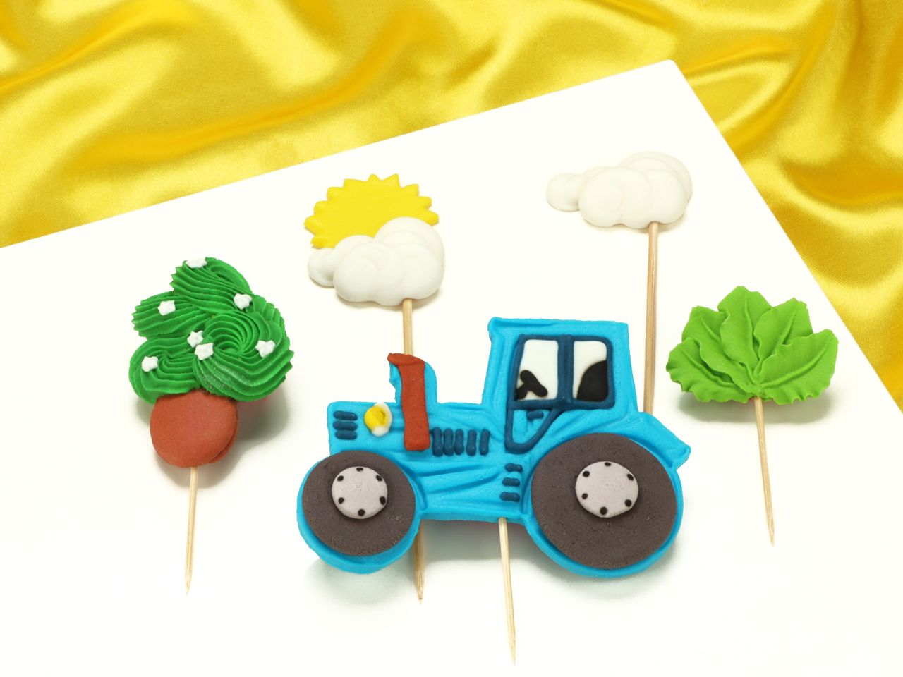 zuckerdekor set traktor
