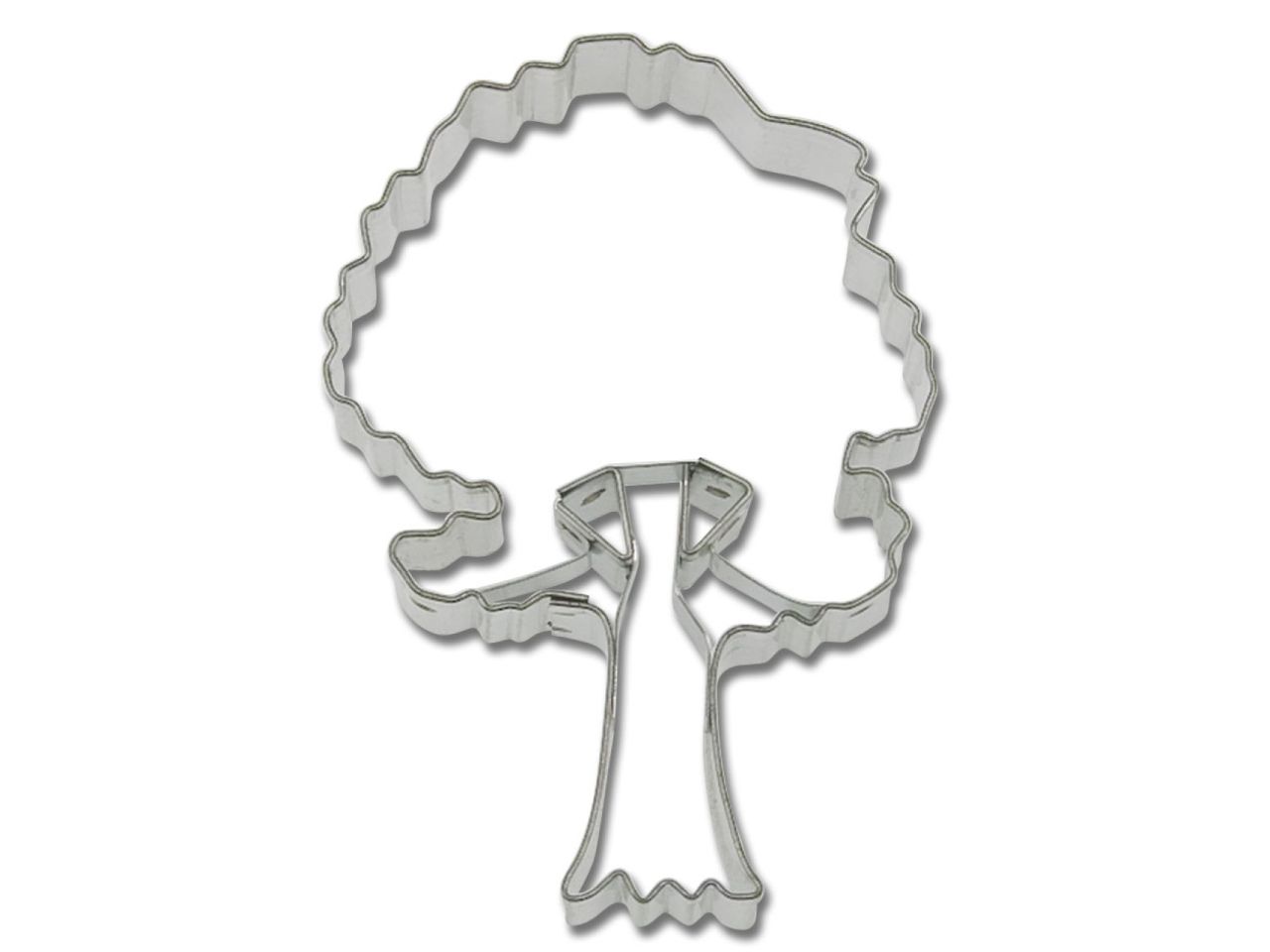 plaetzchen ausstecher ficus baum 7cm aus weissblech