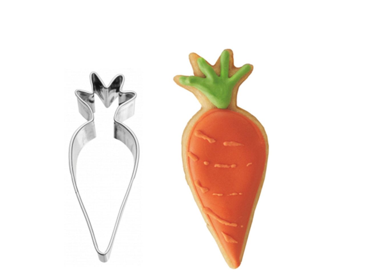 carrot cookie cutter 6 5cm