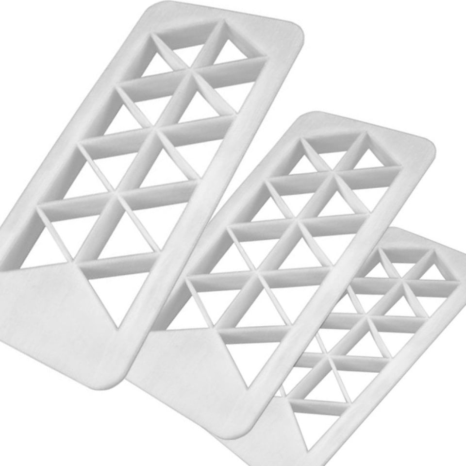 pme triangle fondant cutter set 3 pieces
