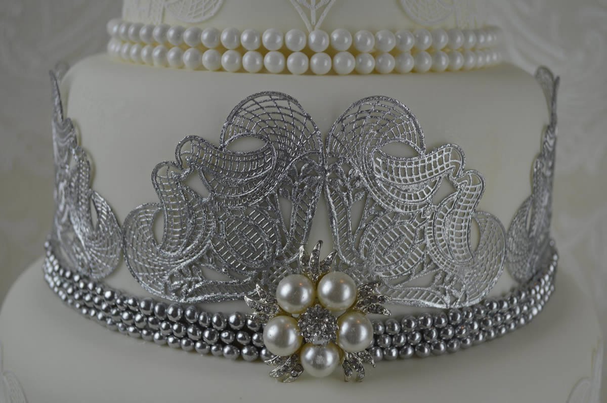 claire bowman cake lace mat art nouveau