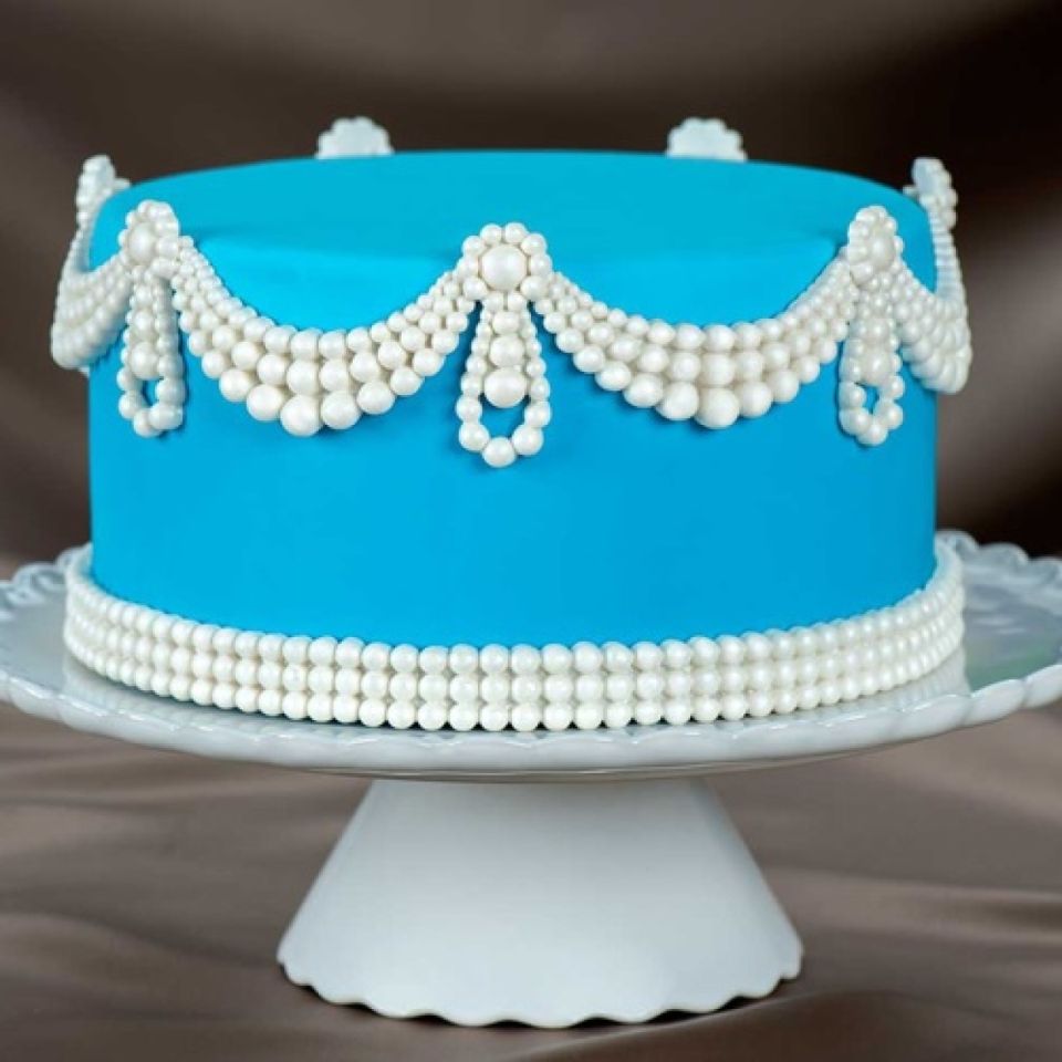 marvelous fondant mould classic pearl swag
