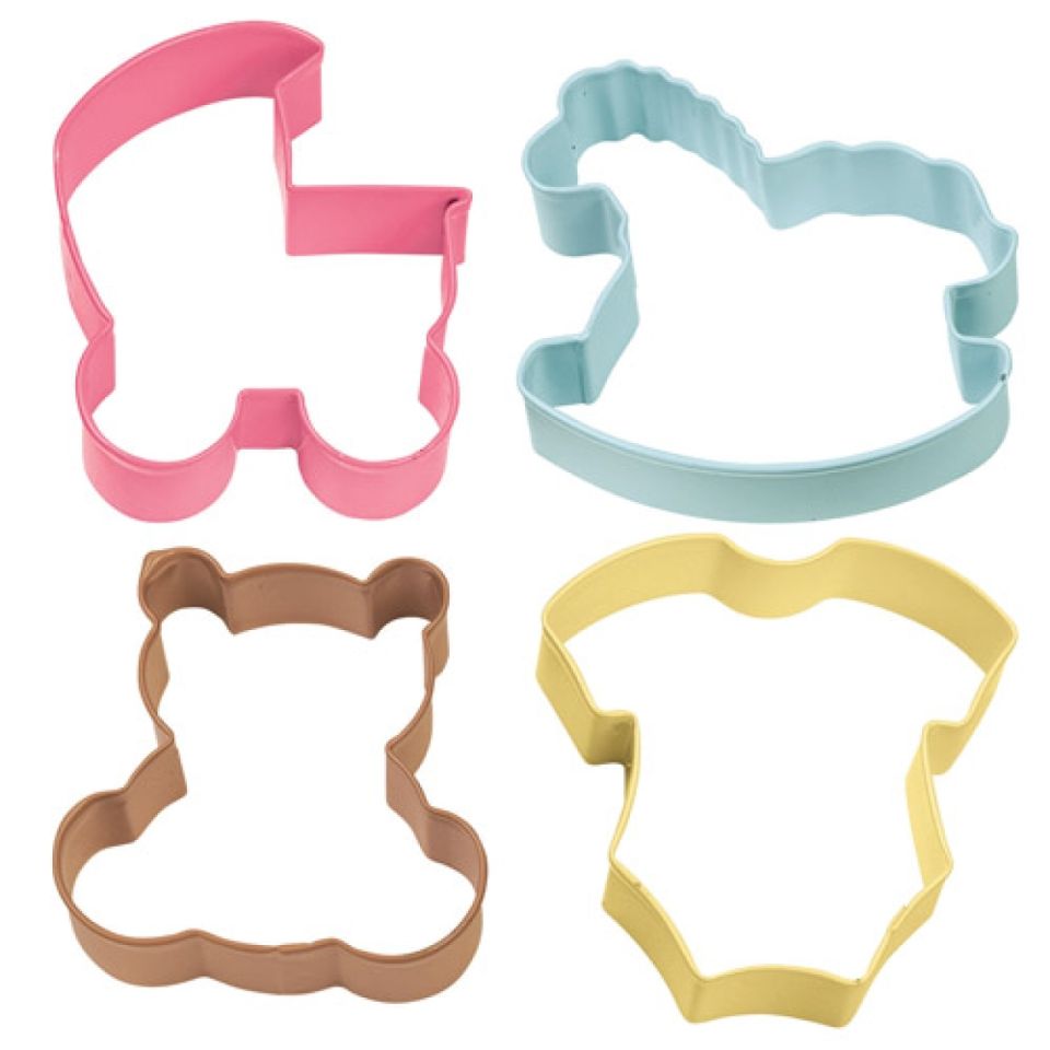 wilton plaetzchen ausstecher set baby fuer kekse 4 stk