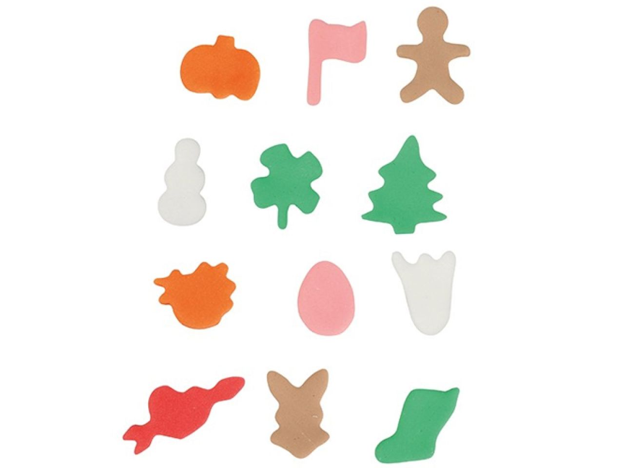 mini holiday cookie cutter set 12 pieces