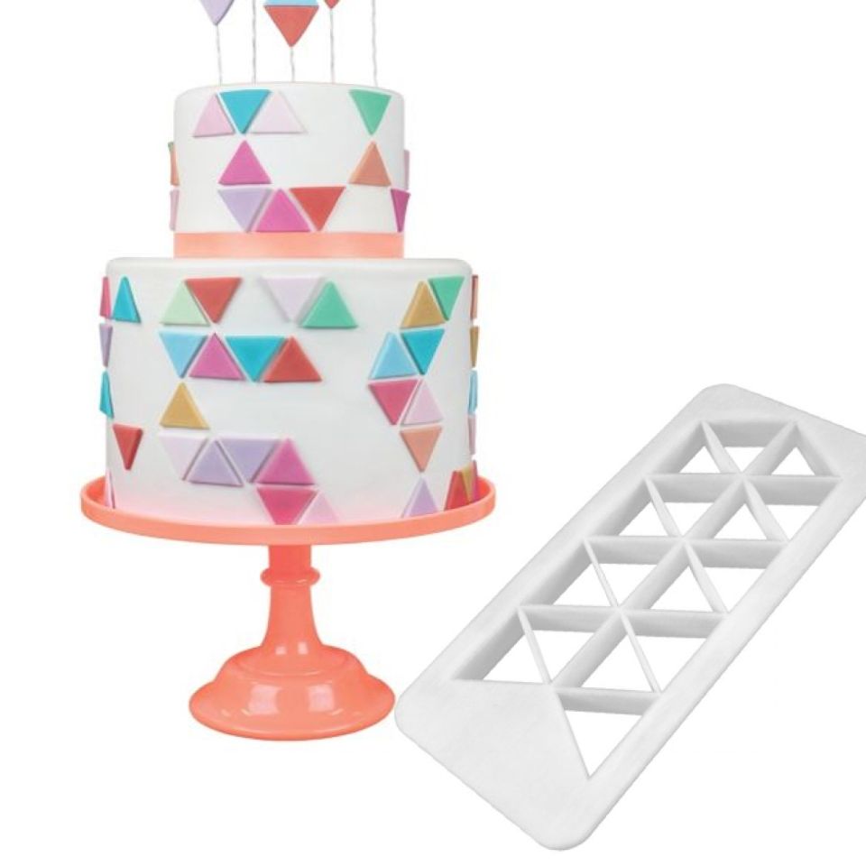 pme fondantausstecher set dreiecke 3 teilig