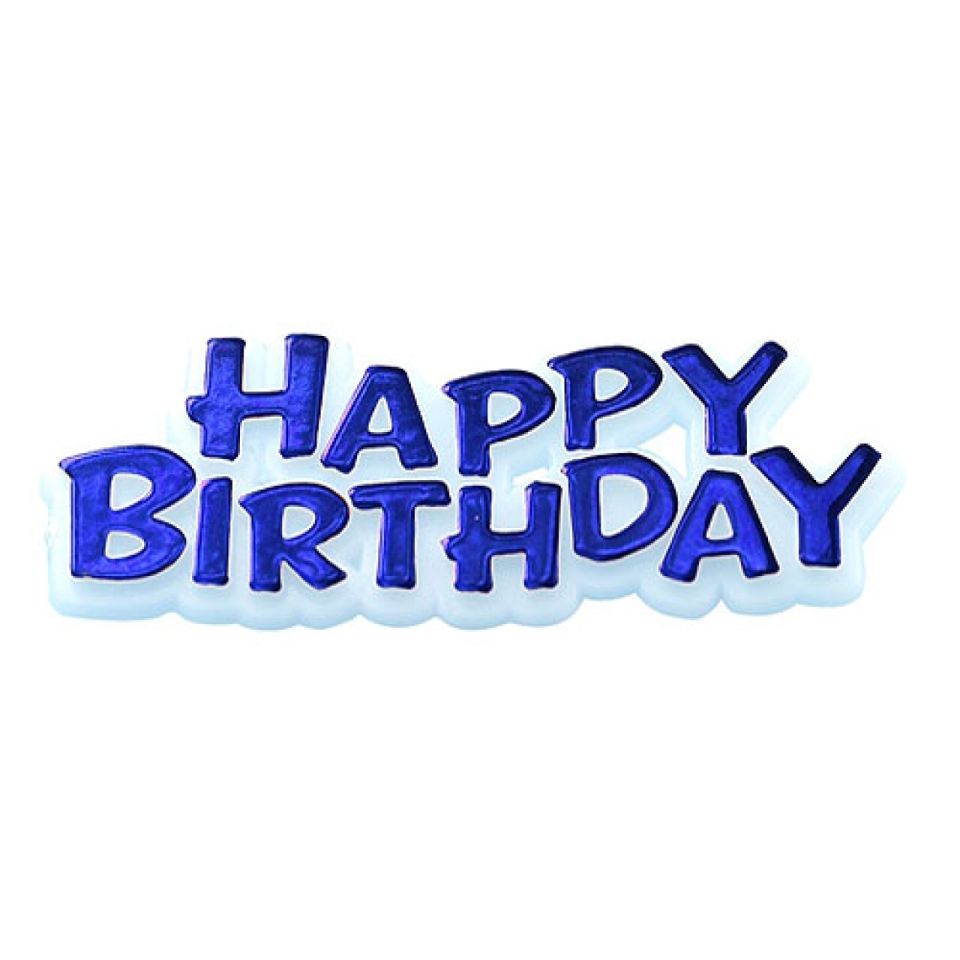 tortendeko happy birthday blau