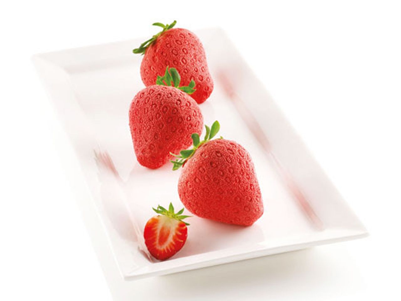 silicone mould fragole e panna