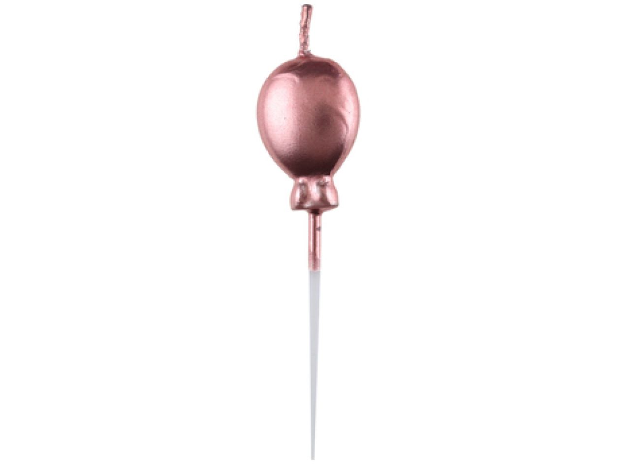 geburtstagskerzen 4 luftballons rose gold