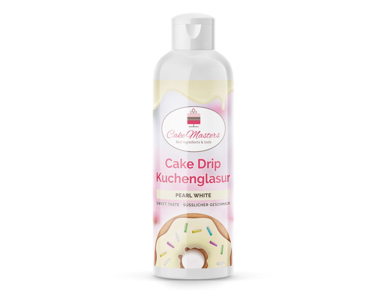 cake drip glaze pearl white 250g