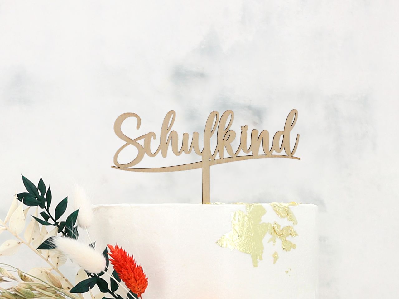 cake topper holz schulkind