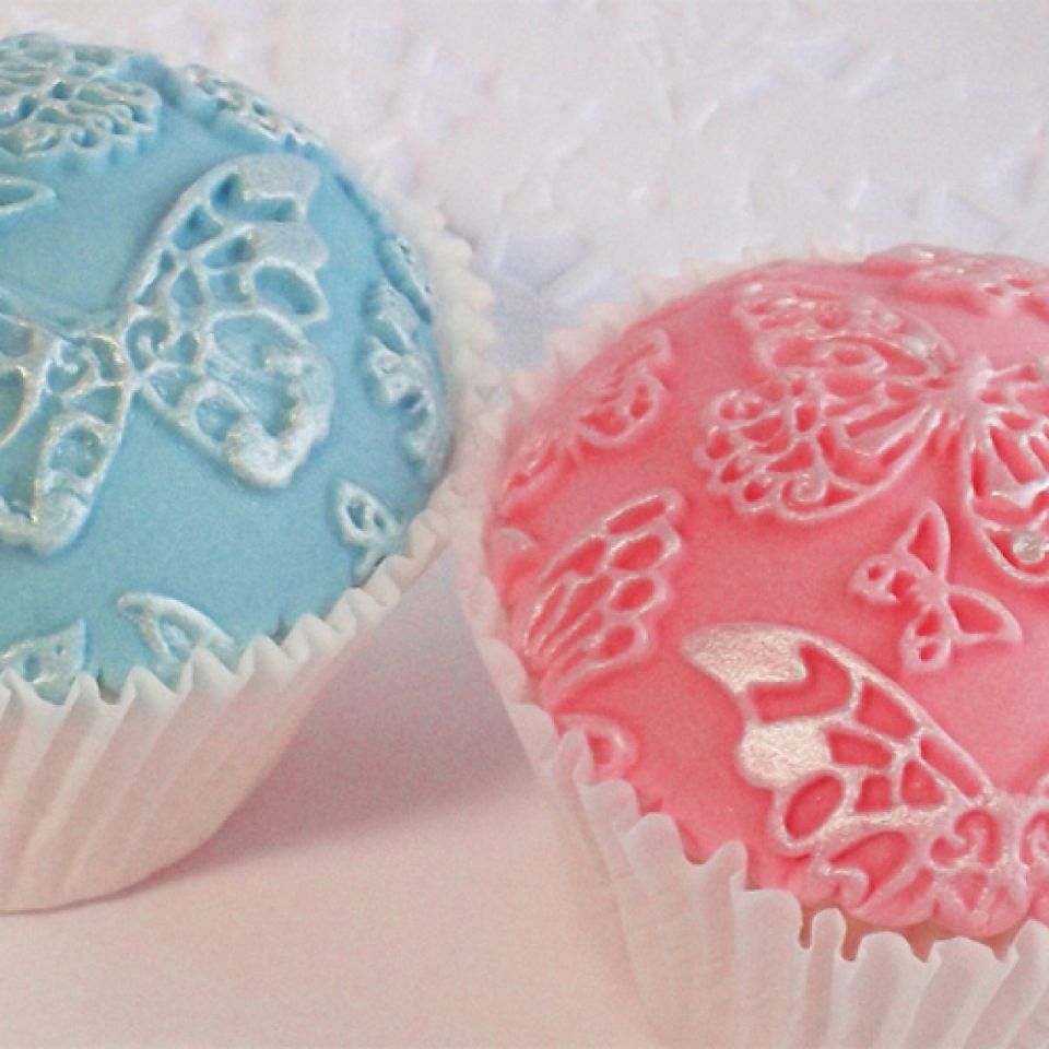 silicone fondant mat butterfly