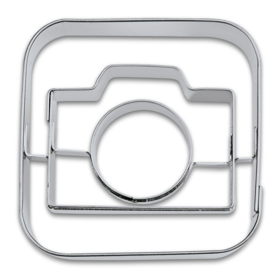 staedter camera cookie cutter 5cm stainless steel