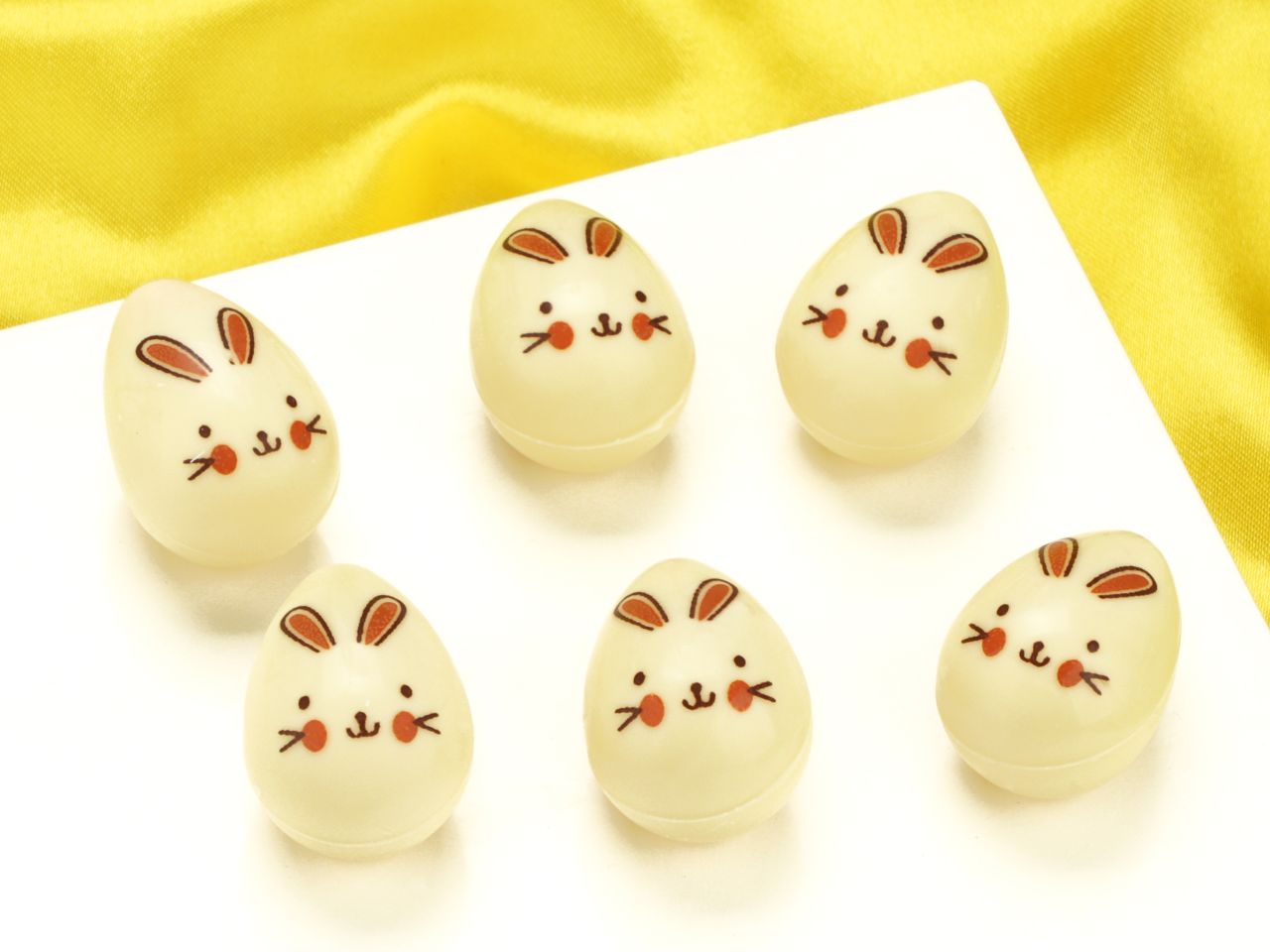 3d chocolate egg bunny 6 pcs