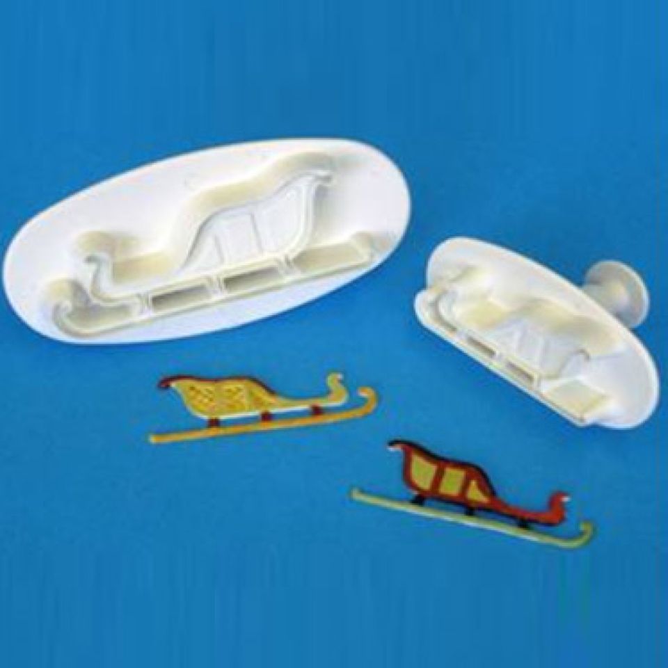 pme sleigh fondant cutter set 2 pieces