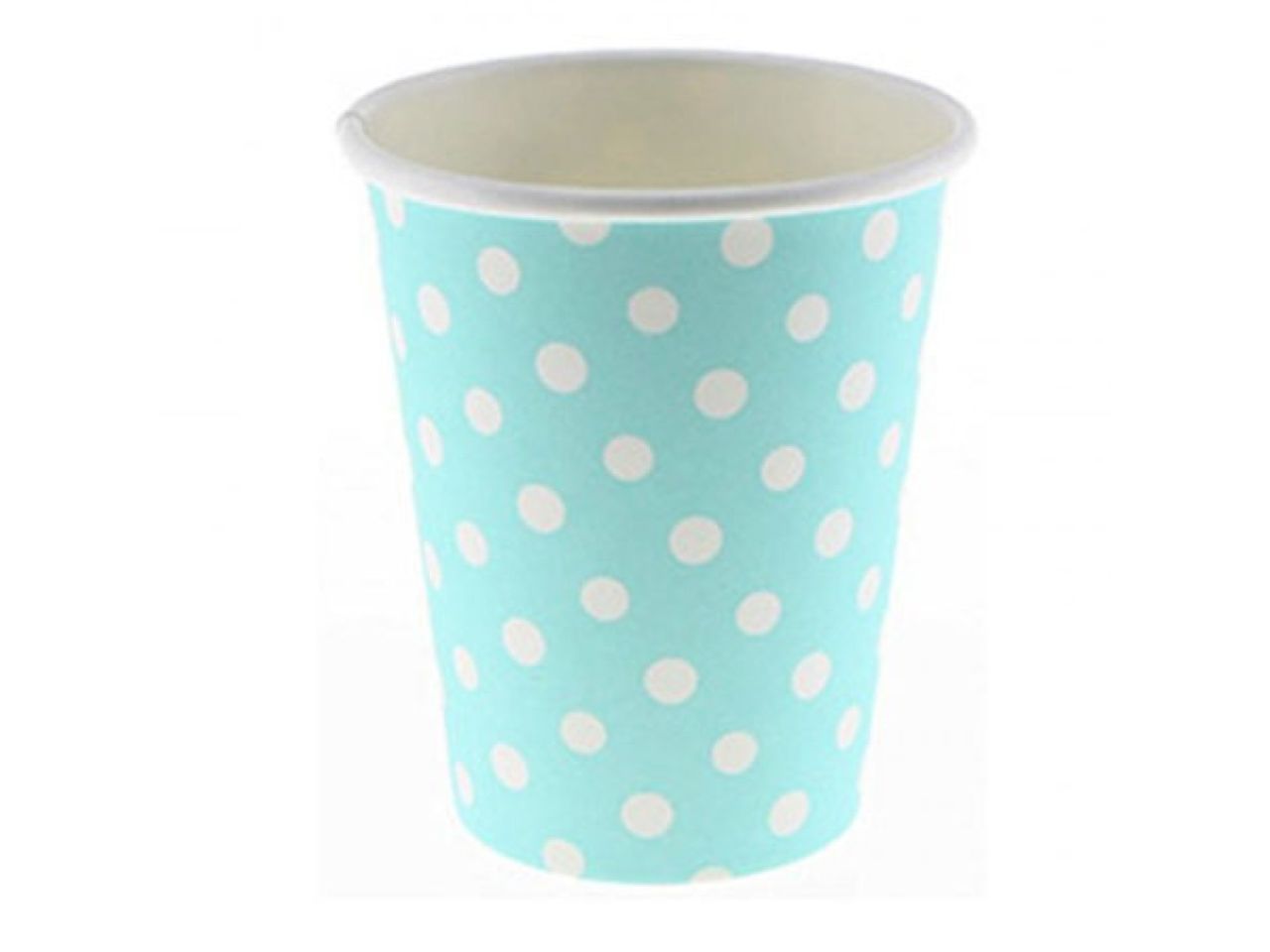 sambellina partybecher hellblau mit punkten 12 stueck