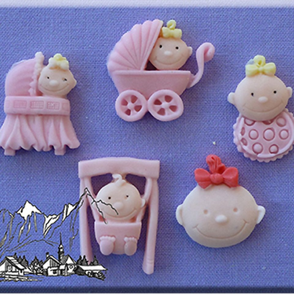 fondantform babymaedchen