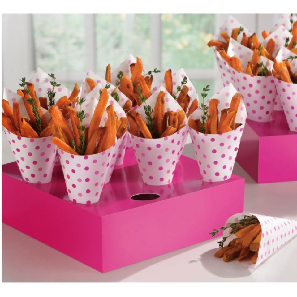 popcorn boxen 6 stk rosa und gold