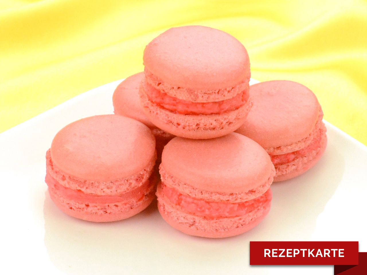 rosenmacarons rezeptkarte