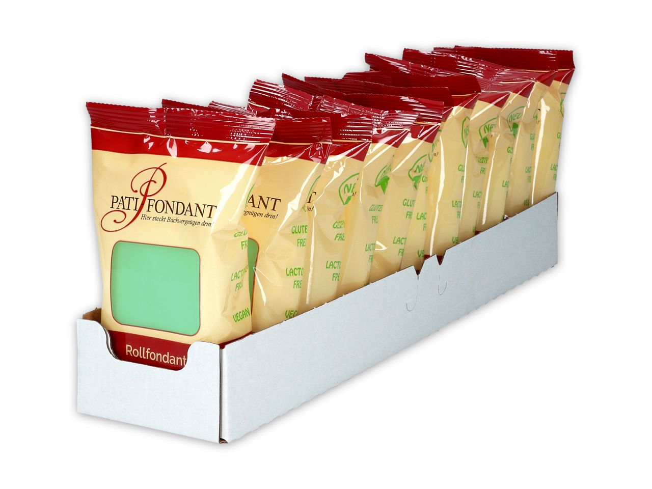 rollfondant premium plus mintgruen 250g 11 stueck im regalkarton
