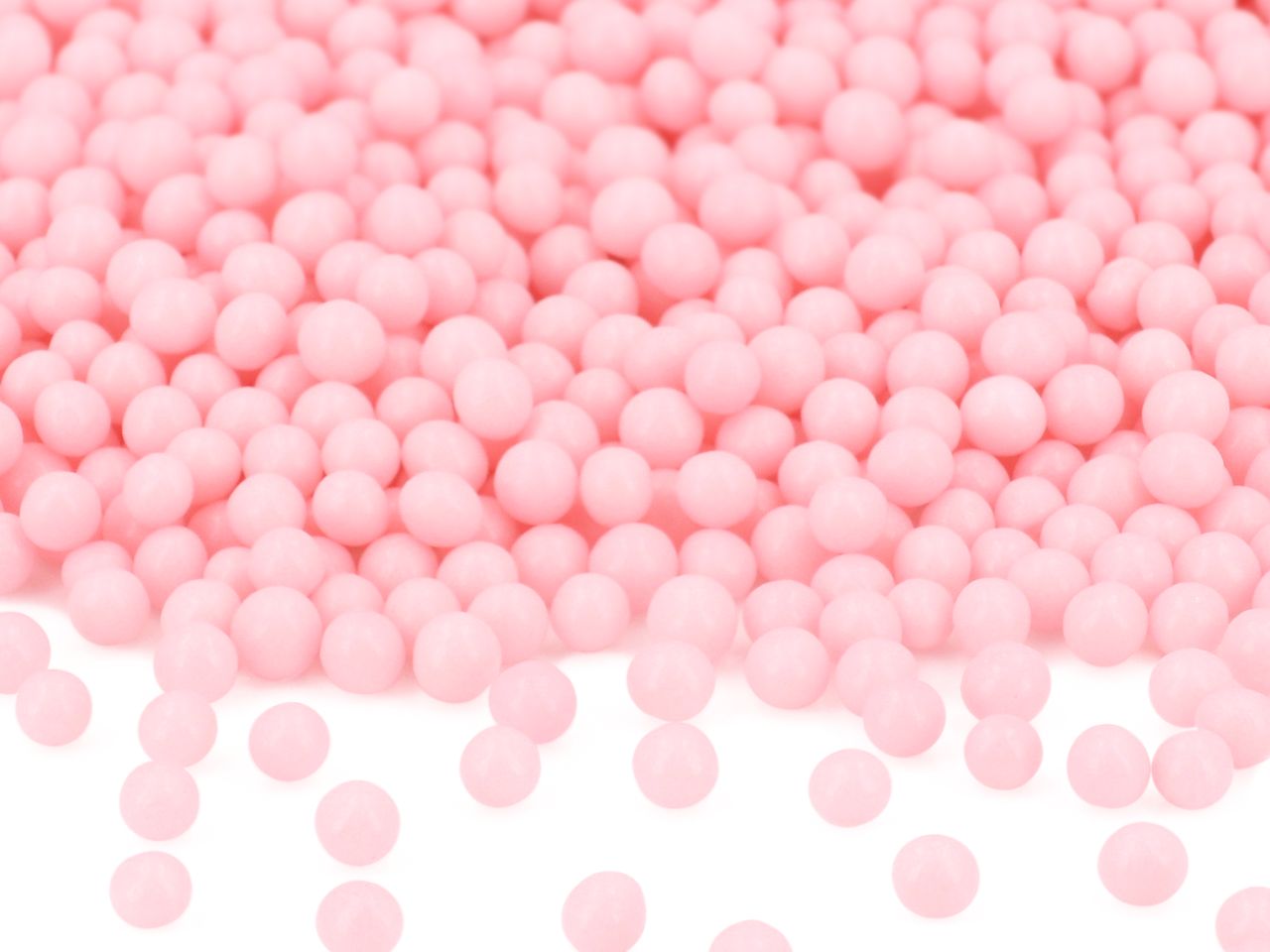 weiche zuckerperlen rosa glimmer 100g