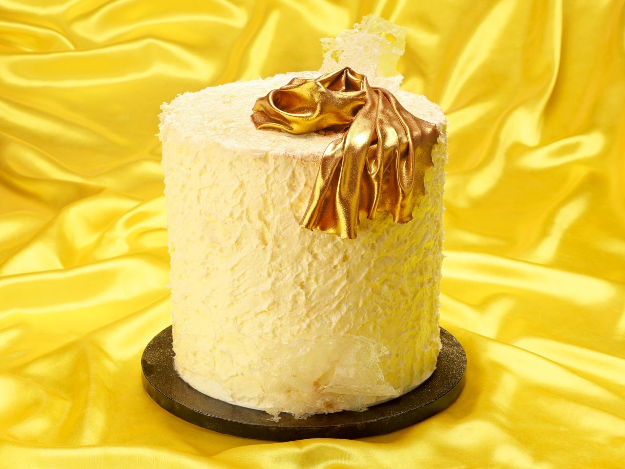 gold edible silk decoration set