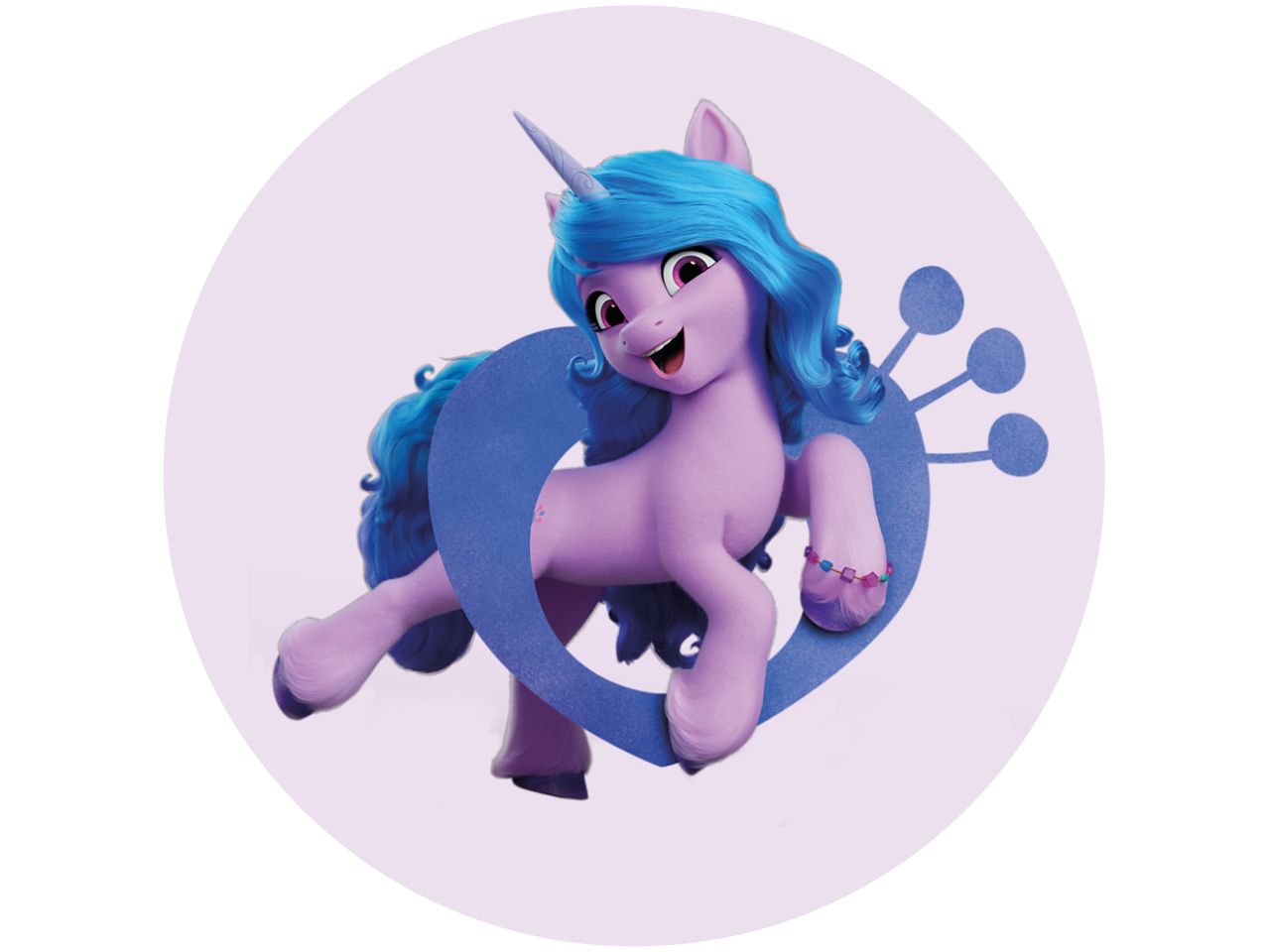 tortenaufleger my little pony izzy rund 20cm