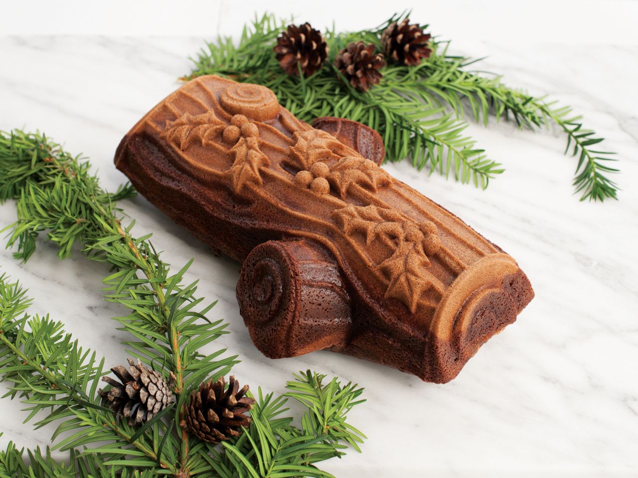 nordic ware buche de noel yule log pan