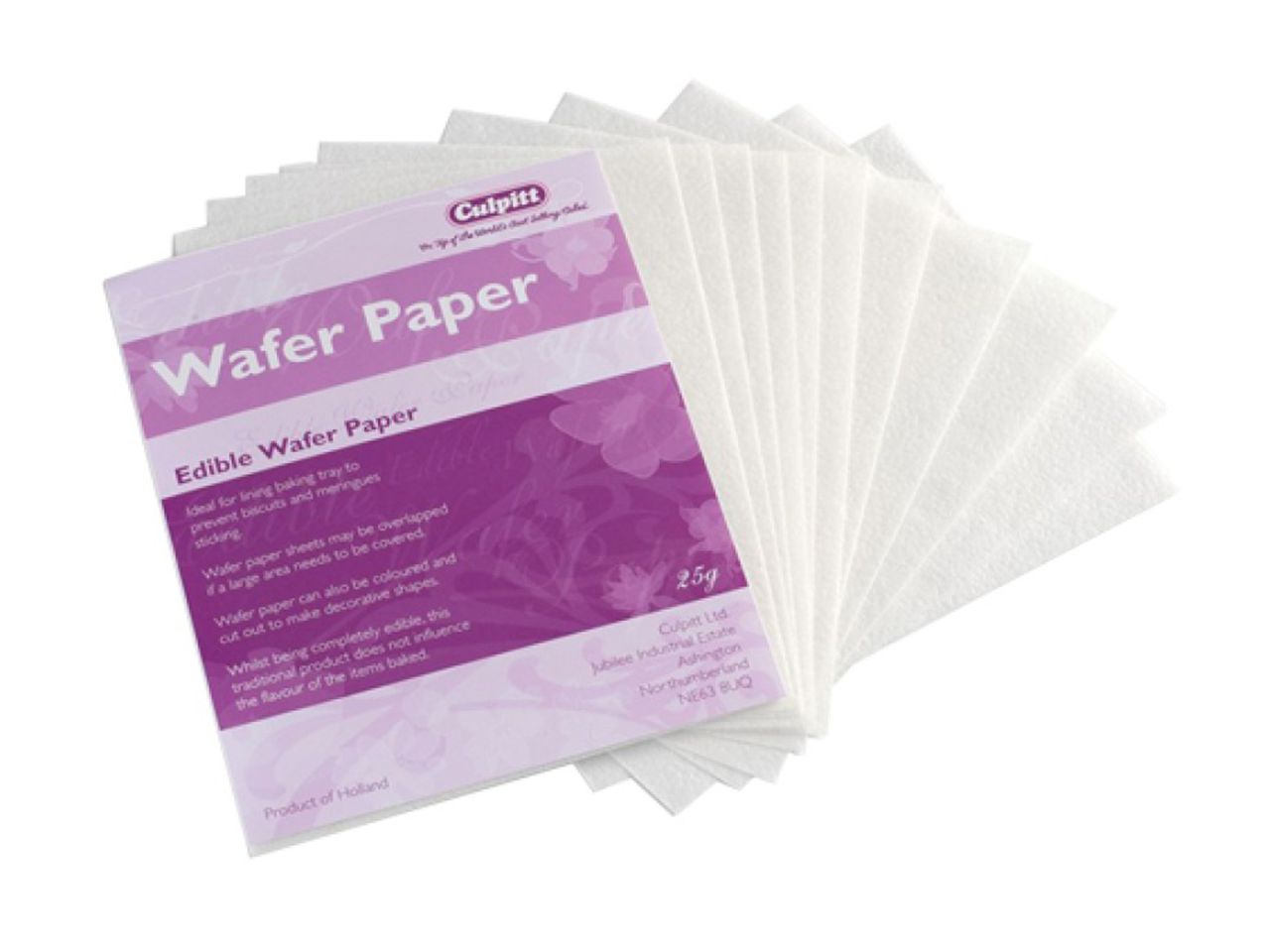 essbarer papier wafer sheets 12er set 17x14cm