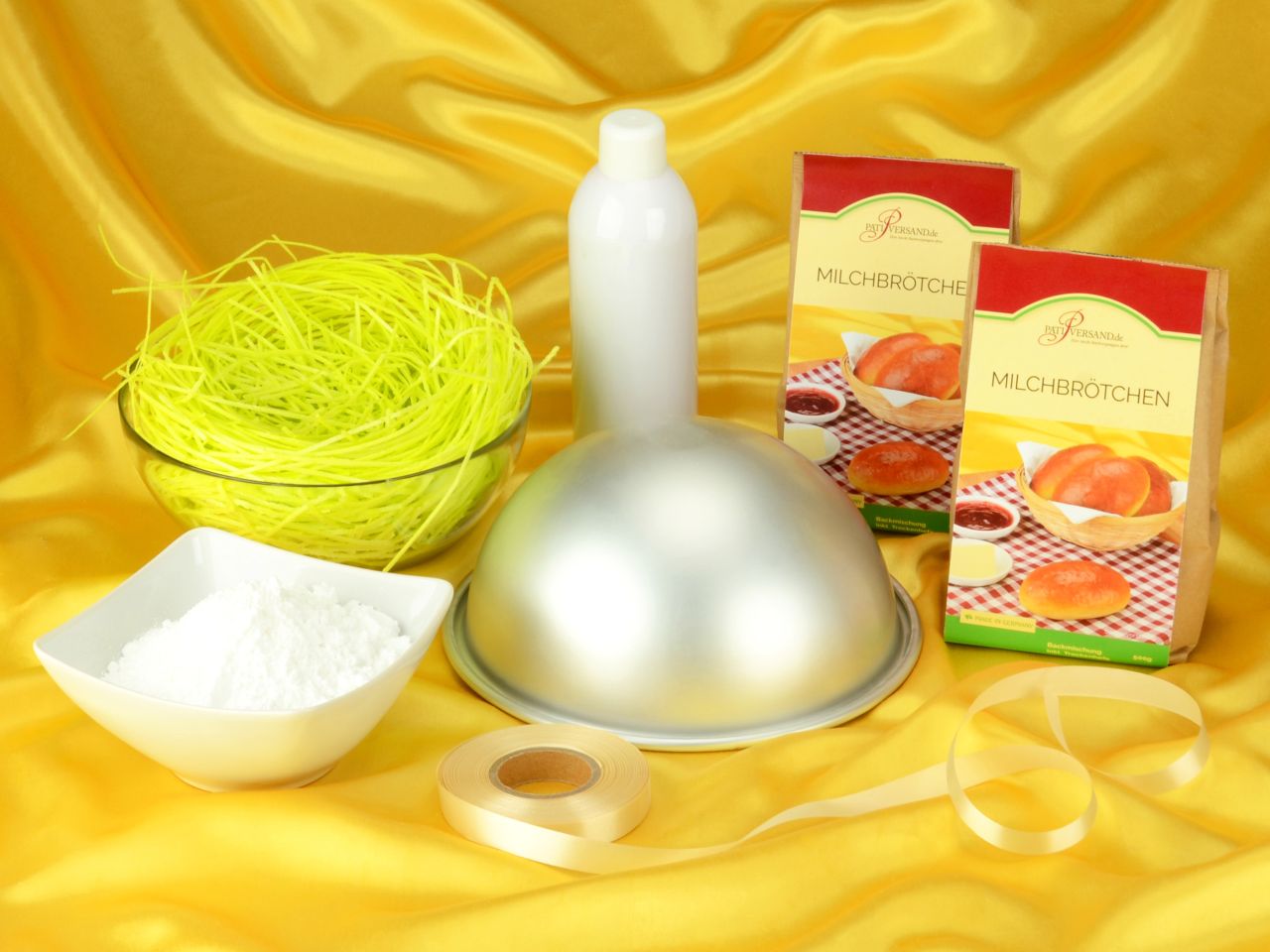 osterkorb set mit hefeteig
