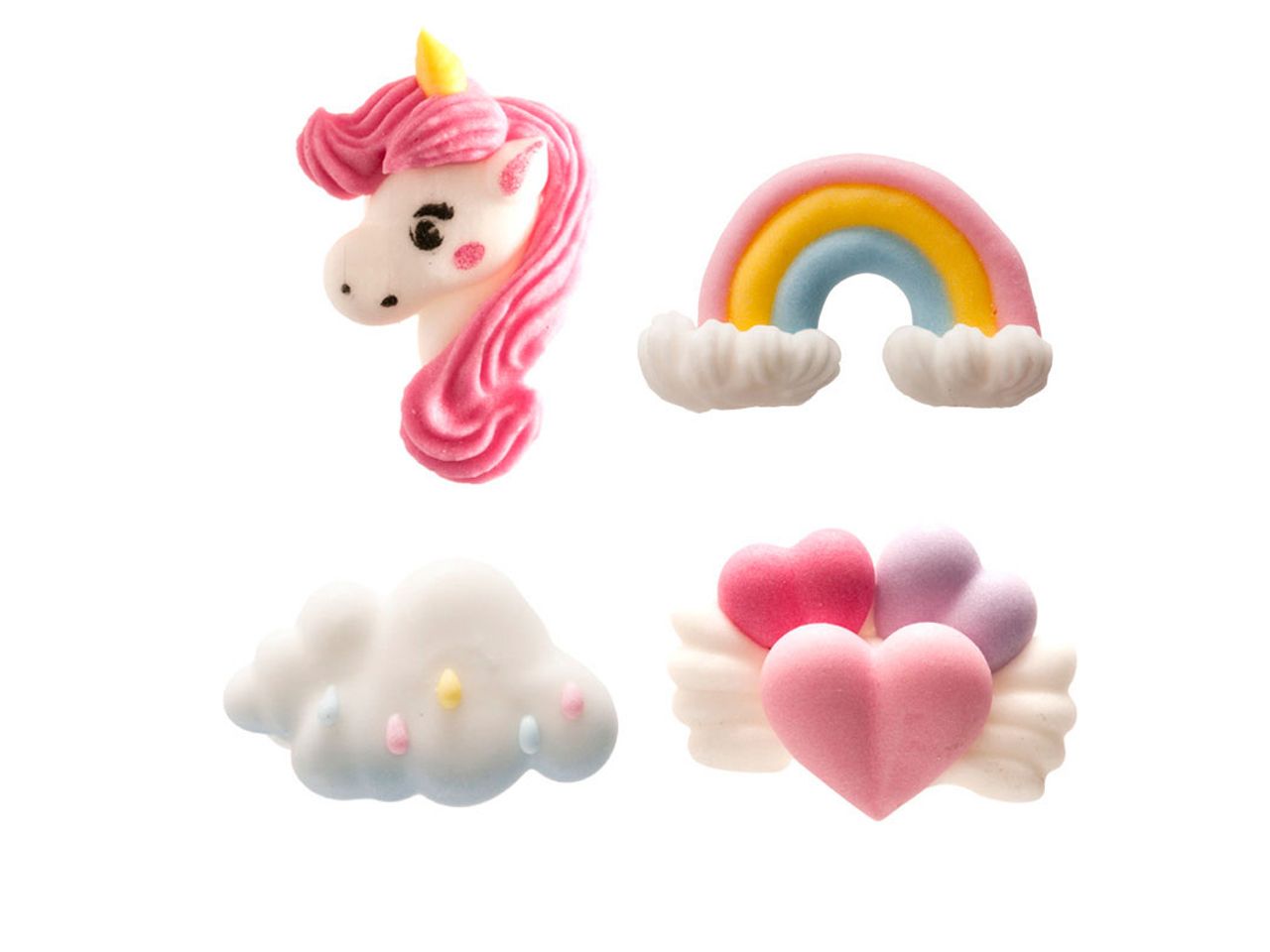 zuckerdekor einhorn 8 stueck