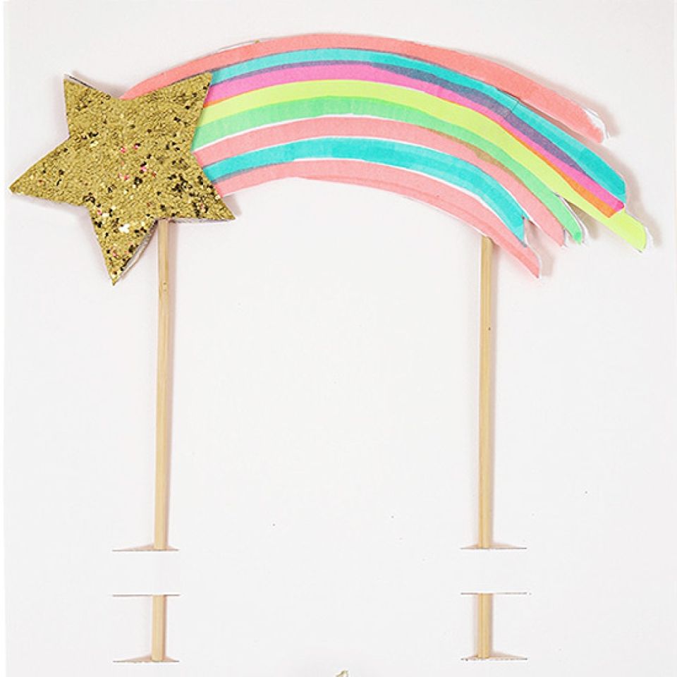 meri meri torten topper sternschnuppe 18x22 cm