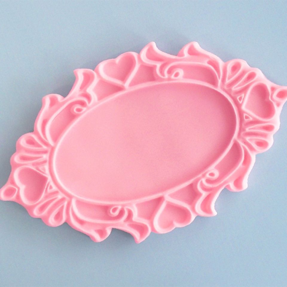 fondant mould plaque oval