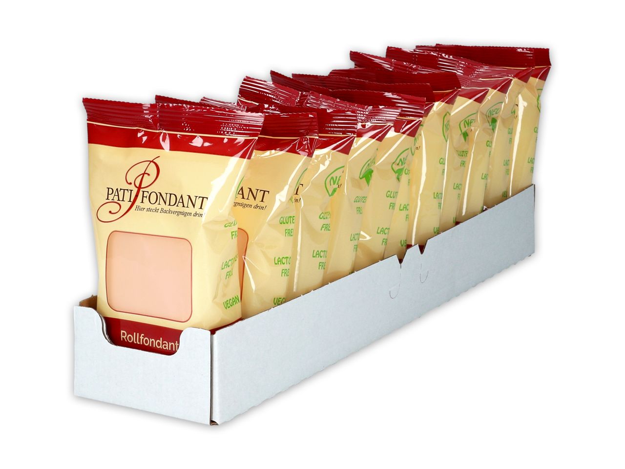 rollfondant premium plus helle haut 250g 11 stueck im regalkarton