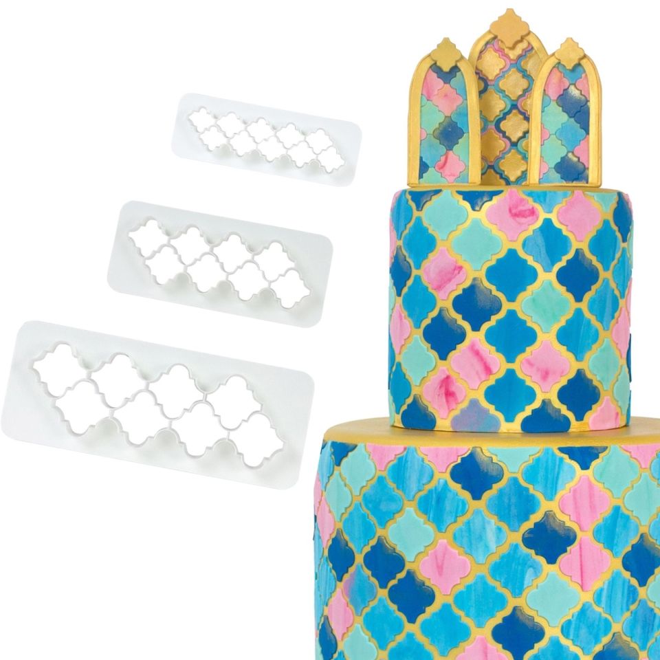 pme moroccan lantern fondant cutter set 3 pieces