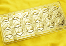 Magnet-pralinesformen for hollow shells and 3D-pralines