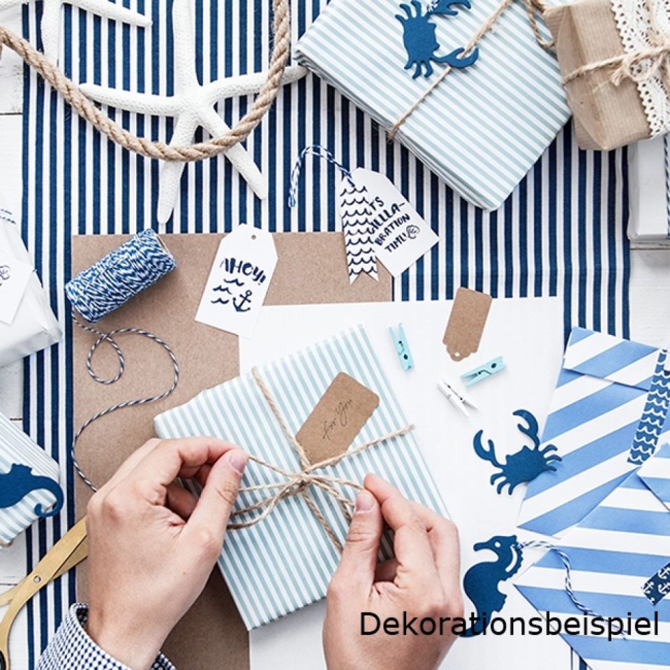 geschenktueten babyblau ahoy