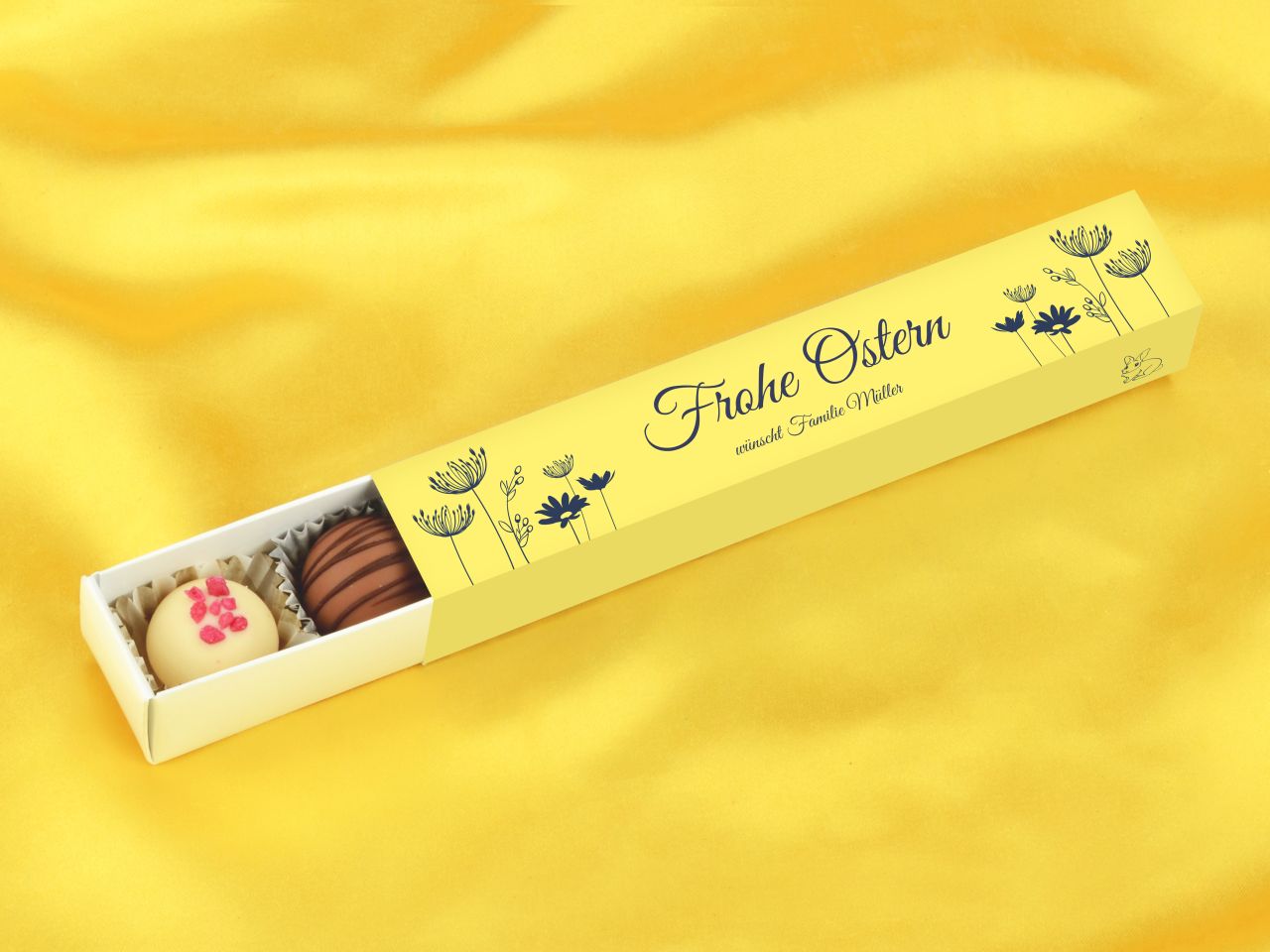 personalised truffle bar for 6 truffles easter 7