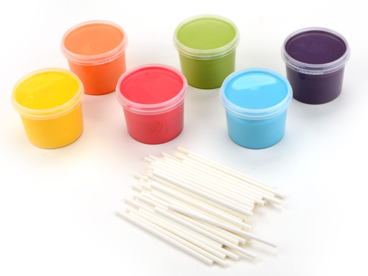 cake pop glaze set rainbow