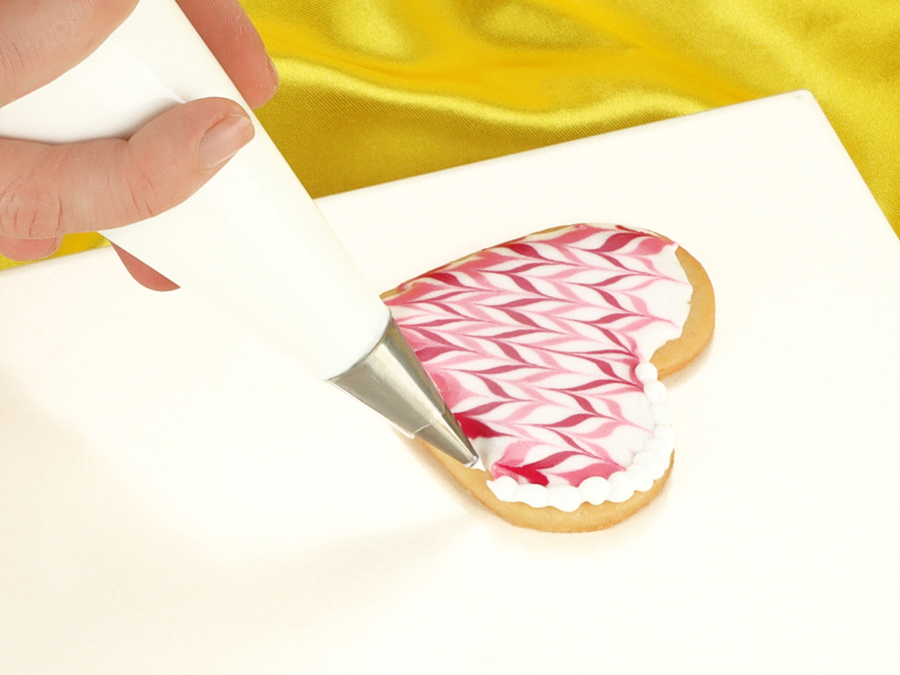 arbeiten mit royal icing anleitungskarte