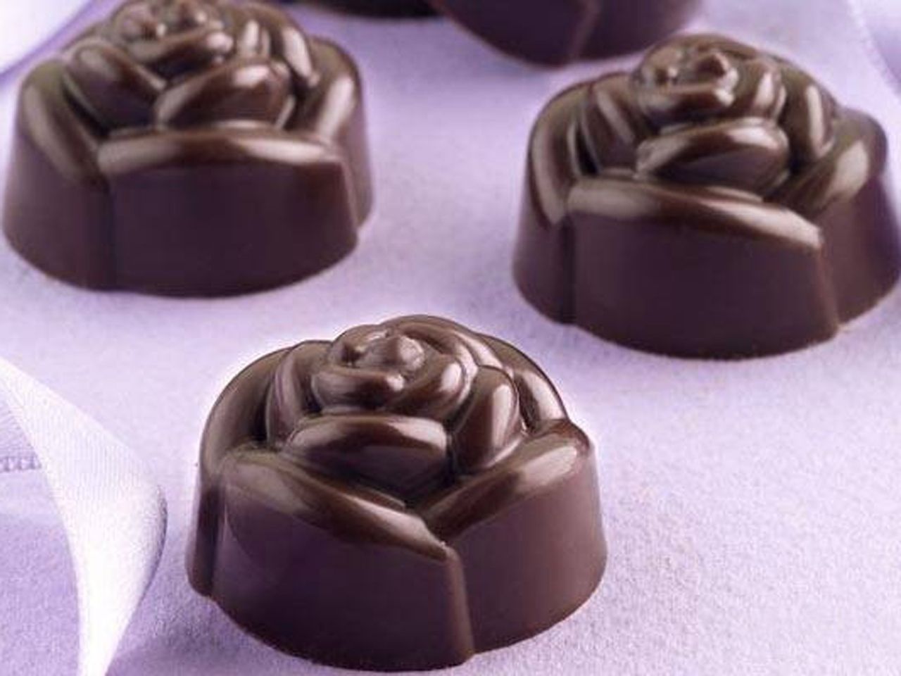 silicone praline mould rose