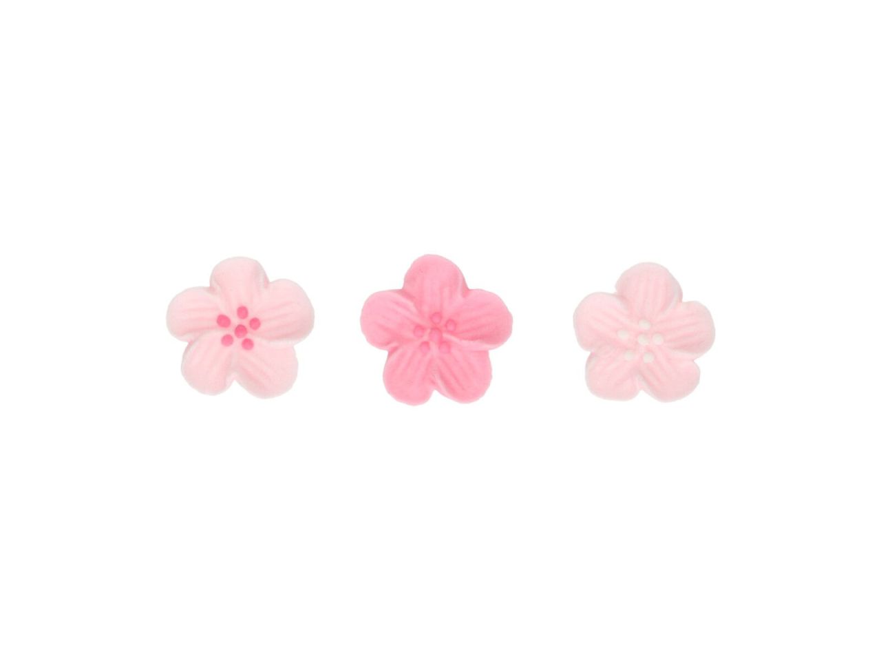funcakes zuckerdekorationen rosa blumen 24 stueck