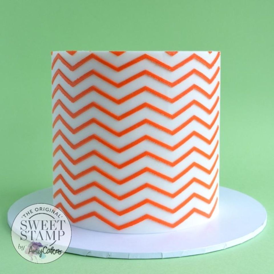 sweet stamp schablone chevron